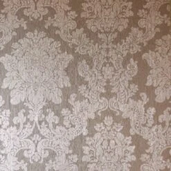Damask Rose Gold Foil Metallic Wallpaper Textured Vinyl Retro Vintage Arthouse