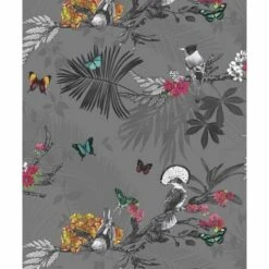 Arthouse Mystical Forest Wallpaper, Slate, 53 Cm X 10.05 M - 664800