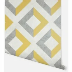 ARTHOUSE Urban Geo Ochre Wallpaper Geometric Modern Design Large Diamond Pattern -ARTHOUSE SHOP 28172112 4