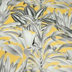 Greenhouse Plants Wallpaper Arthouse Tropical Jungle Grey Ochre Yellow 5 Greenhouse Plants Wallpaper Arthouse Tropical Jungle Grey Ochre Yellow -ARTHOUSE SHOP 29093133 3