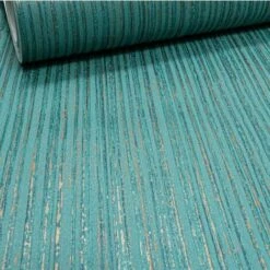 Arthouse Jade Green & Metallic Gold Plain Textured Paste The Wall Wallpaper