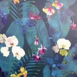 Arthouse Pindorama Navy ArtiStick Peel And Stick Wallpaper Flower Orchid Vinyl