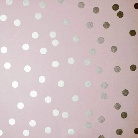 Arthouse Wallpaper Dotty Blush Rose Gold 685000 Full Roll, Pink 1 Arthouse Wallpaper Dotty Blush Rose Gold 685000 Full Roll, Pink