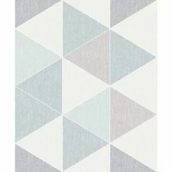 Arthouse - Scandi Triangle Shape Geometric Wallpaper - Teal 908205