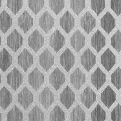 Radiance Trellis Wallpaper Arthouse Charcoal Textured Heavyweight Vinyl Metallic