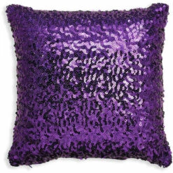 ARTHOUSE 30x30cm Sparkle Purple Sequin Cushion 008328