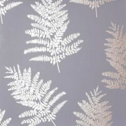 Arthouse Wallpaper Metallic Fern Charcoal Rose Gold 687001 Full Roll