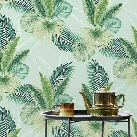 Arthouse Miami Tropics Mint Tropical Jungle Palm Green Leaves Wallpaper 1 Arthouse Miami Tropics Mint Tropical Jungle Palm Green Leaves Wallpaper