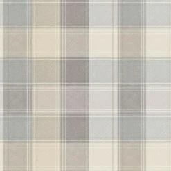 Arthouse Country Checked Wallpaper (10m X 53cm) (Grey)
